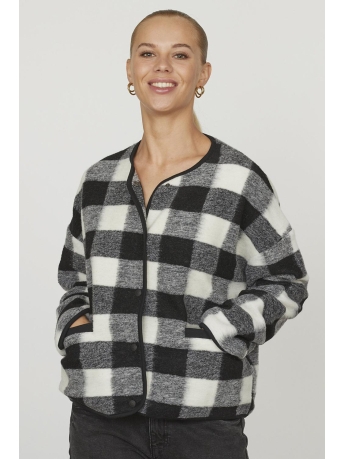 SisterS point Blazer HIBEA BL 17579 BLACK/CREAM CHECK