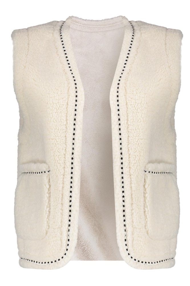 TEDDY GILET 45553 19 Off-White