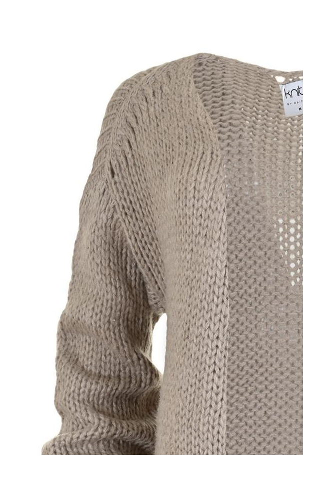 KEIBA CARDIGAN FA24 65 219 DARK SAND