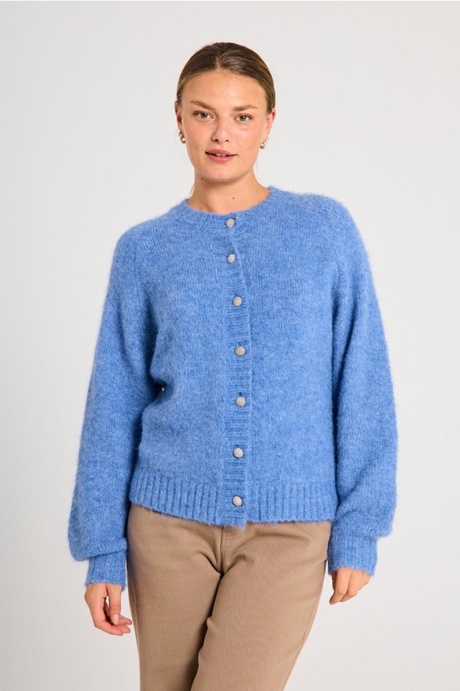 FQLOUISA CARDIGAN 204845 WEDGEWOOD MELANGE