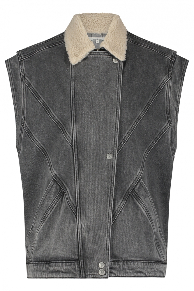 LOULOU GILET OW24 31 2308 Flintstone