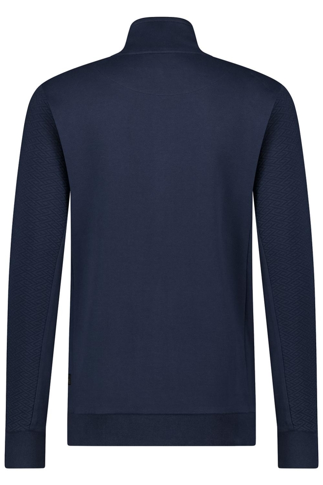 KNITTED SWEAT FULL ZIP TW44302 565 DRESS BLUES