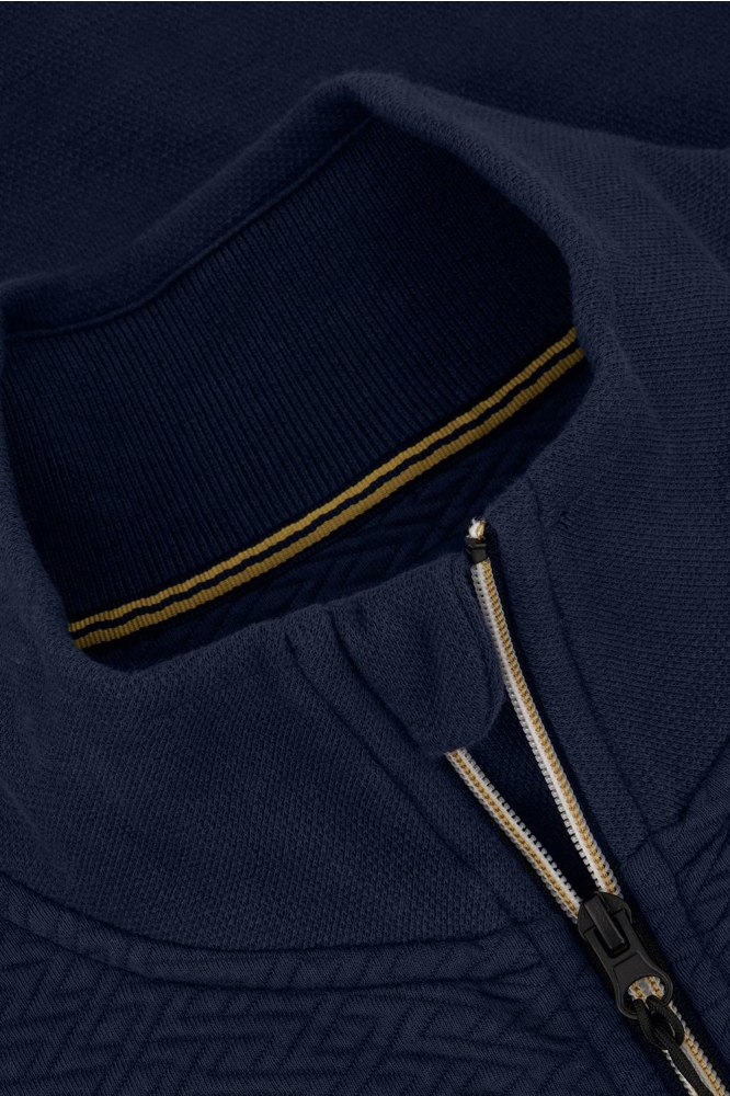 KNITTED SWEAT FULL ZIP TW44302 565 DRESS BLUES