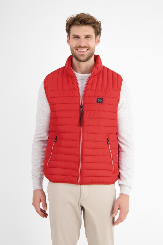 LICHTGEWICHT GEWATTEERD VEST 24D7341 338 URBAN RED