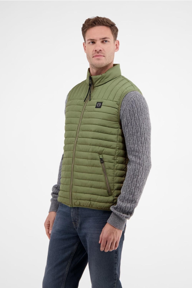 LICHTGEWICHT GEWATTEERD VEST 24D7341 612 SAGE GREEN