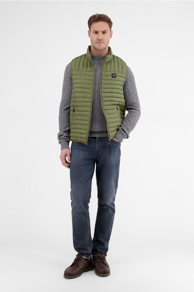 LICHTGEWICHT GEWATTEERD VEST 24D7341 612 SAGE GREEN