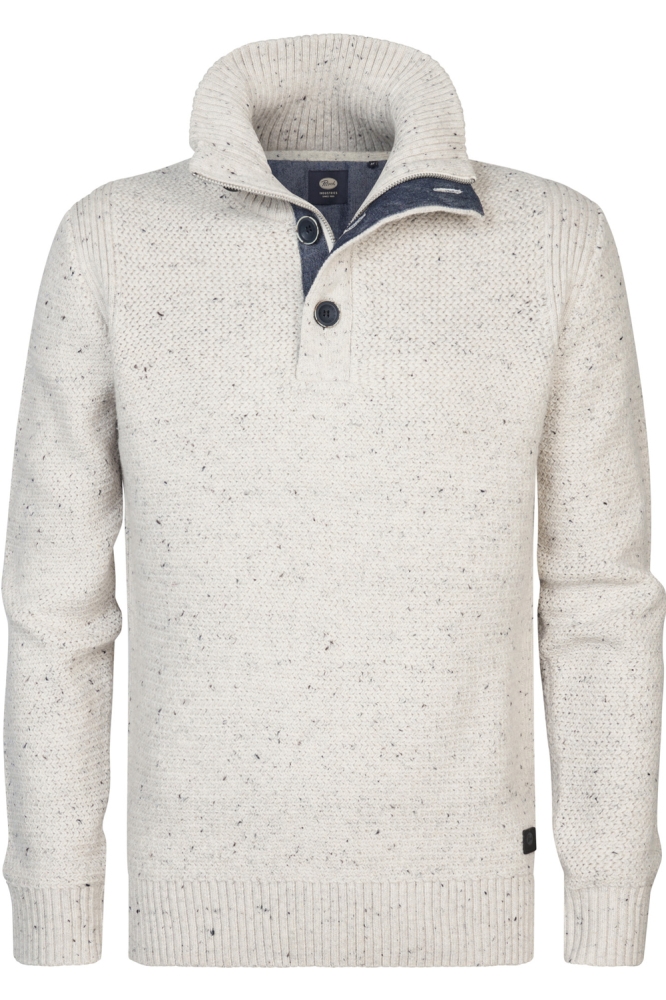 KNITWEAR COLLR M 3040 KWC226 0009 Antique White Melee