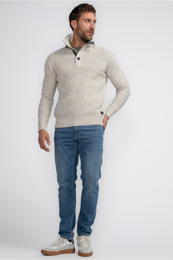 KNITWEAR COLLR M 3040 KWC226 0009 Antique White Melee