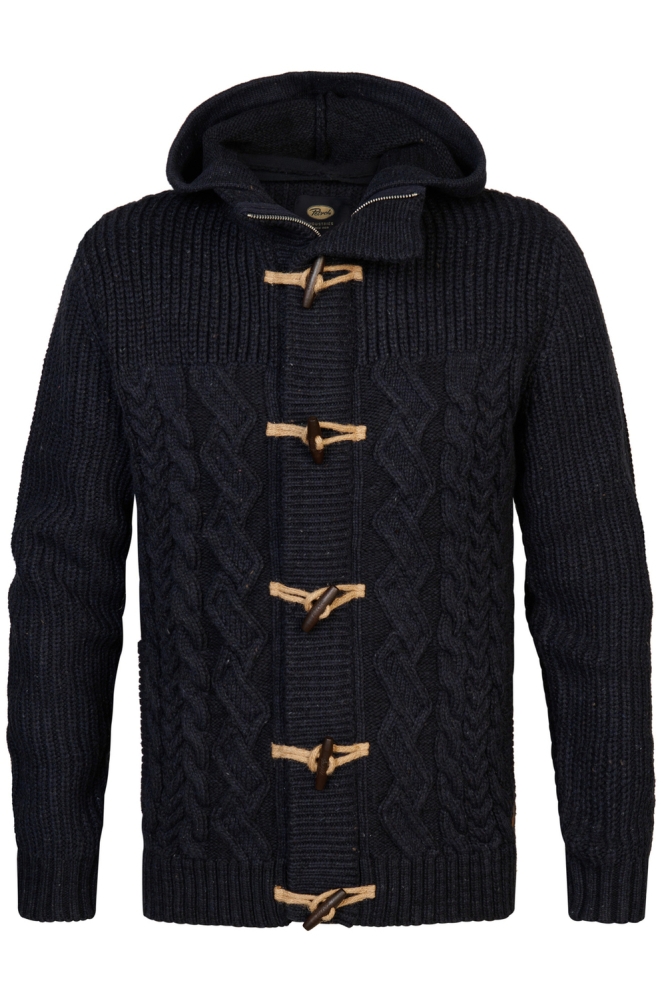 KNITWEAR HOODED CARDIGAN M 3040 KWH210 Sky Captain