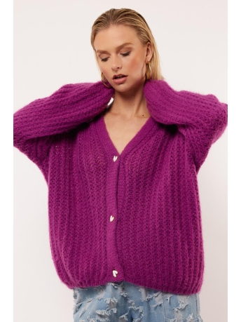 Fluresk Vest FLORIN CARDIGAN 25VLF01 808 PURPLE ORCHID