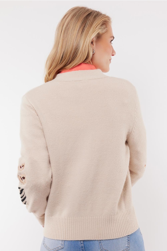 SHIVA CARDIGAN 25VJC05 014 SAND