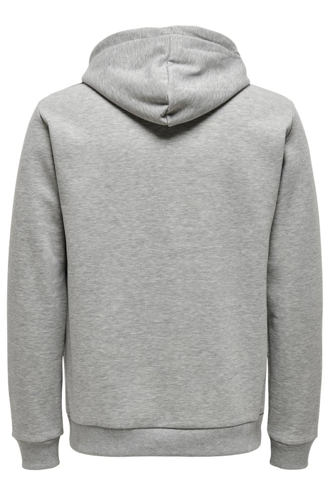 ONSCERES LIFE ZIP THR. HOODIE SWEAT 22018684 Light Grey Melange