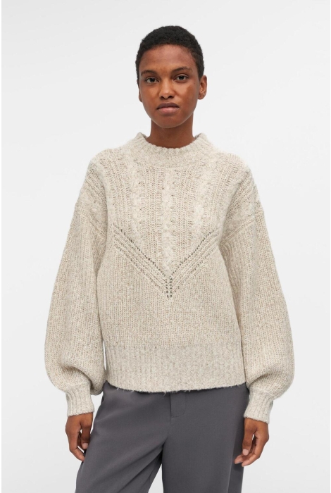 Object objnova stella cable knit pullover