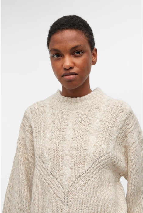 Object objnova stella cable knit pullover