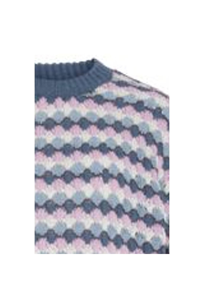 Vila visalula l/s open o-neck knit top
