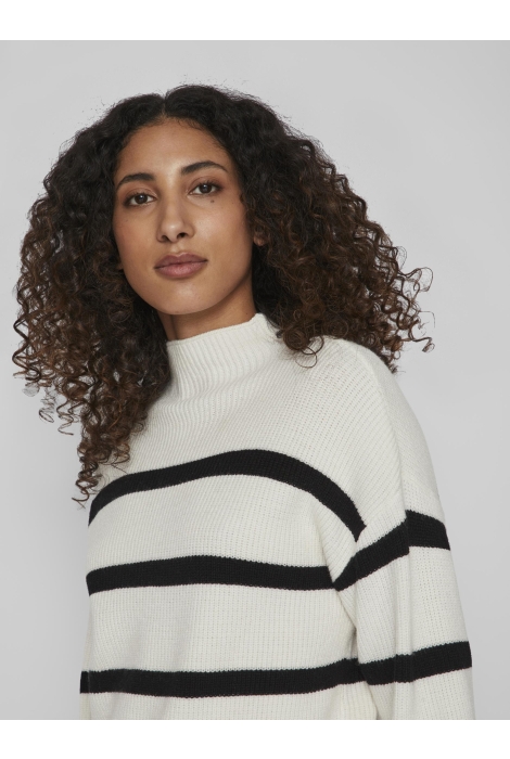 Vila viril mockneck l/s knit rib top 2-