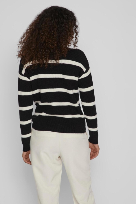 Vila viril mockneck l/s knit rib top 2-