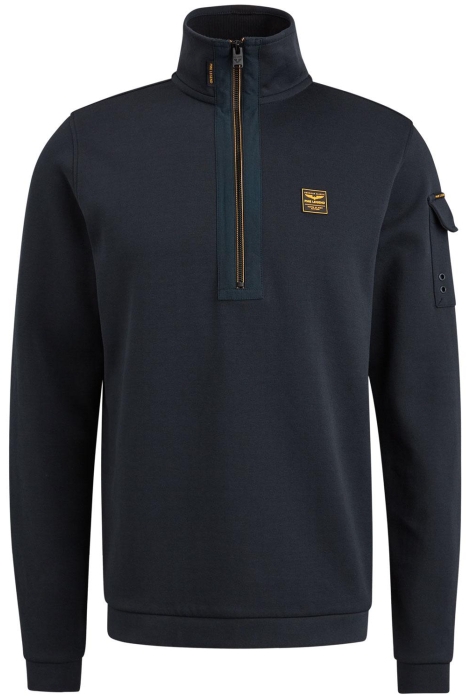 PME legend half zip collar interlock jersey