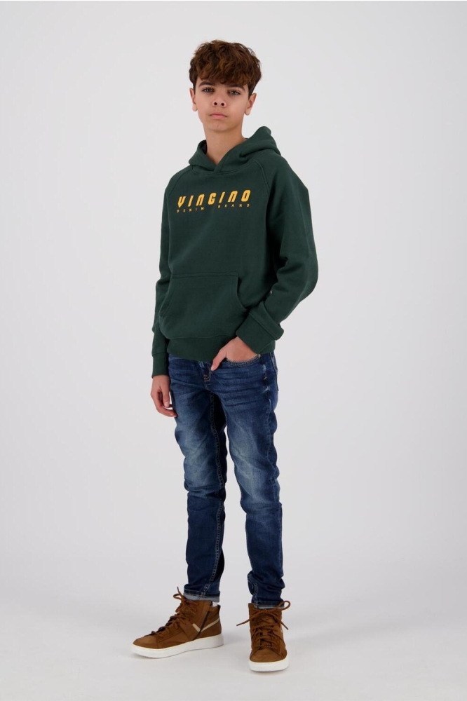 LOGO HOODY AW23KBN34607 LOGO HOODY DARKEST GREEN