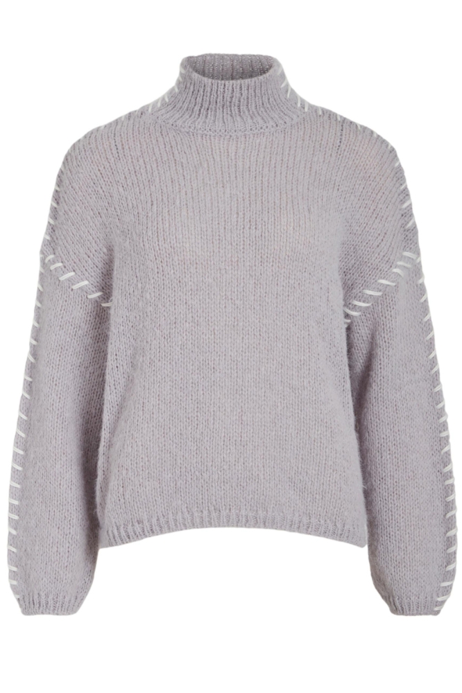 VICHOCA NEW L/S KNIT PULLOVER 14097725 Harbor Mist/WHITE STIT