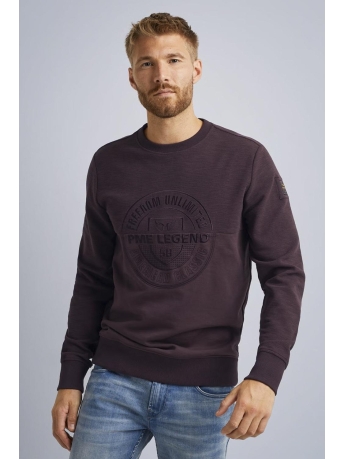 PME legend Trui SWEATSHIRT WITH DIFFERENT TEXTURES PSW2310460 8200