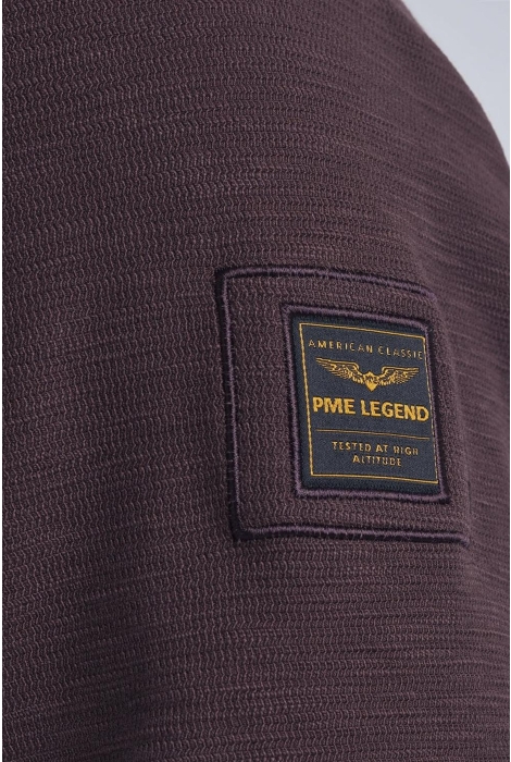 PME legend crewneck slub-look jacquard sweat