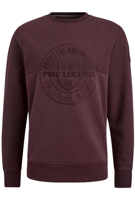 PME legend crewneck slub-look jacquard sweat