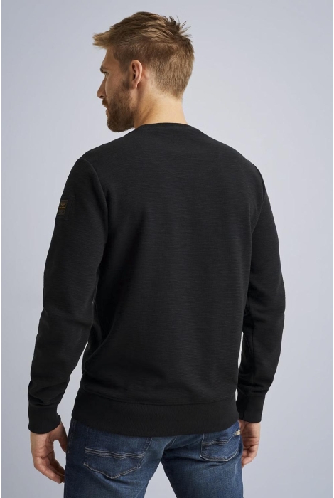 PME legend crewneck slub-look jacquard sweat