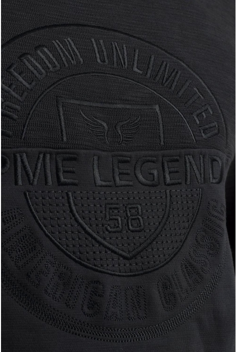 PME legend crewneck slub-look jacquard sweat