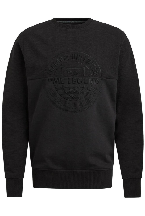 PME legend crewneck slub-look jacquard sweat