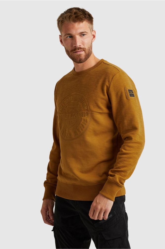 SWEATSHIRT WITH DIFFERENT TEXTURES PSW2310460 8196