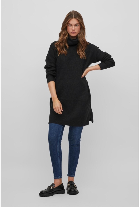 Vila vicilia rollneck l/s knit tunic-noo