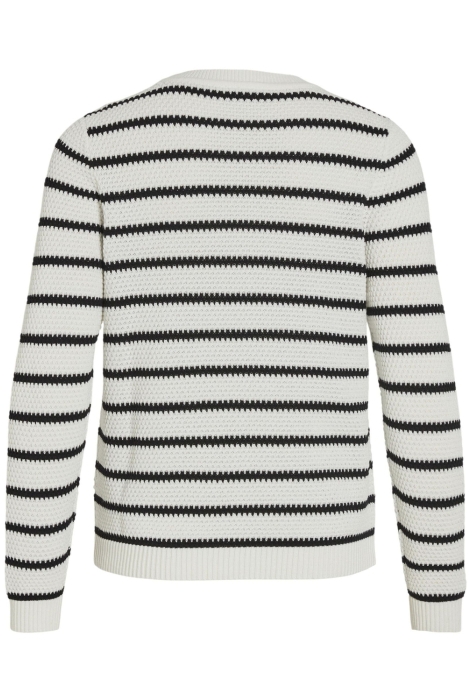 Vila vidalo o-neck l/s stripe knit top-
