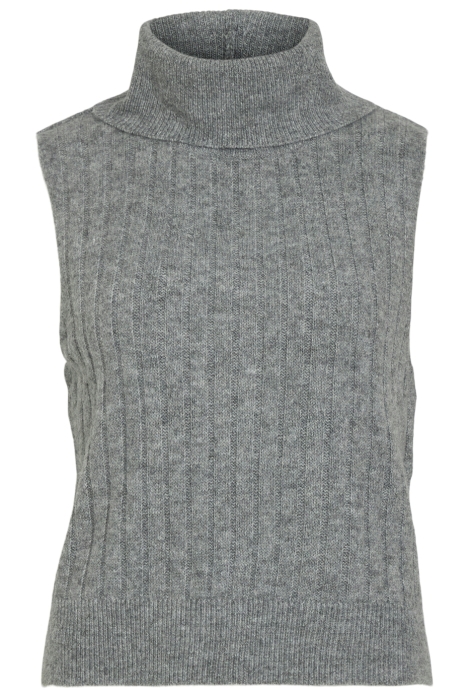 Vila vibeluna high neck s/l knit vest-no