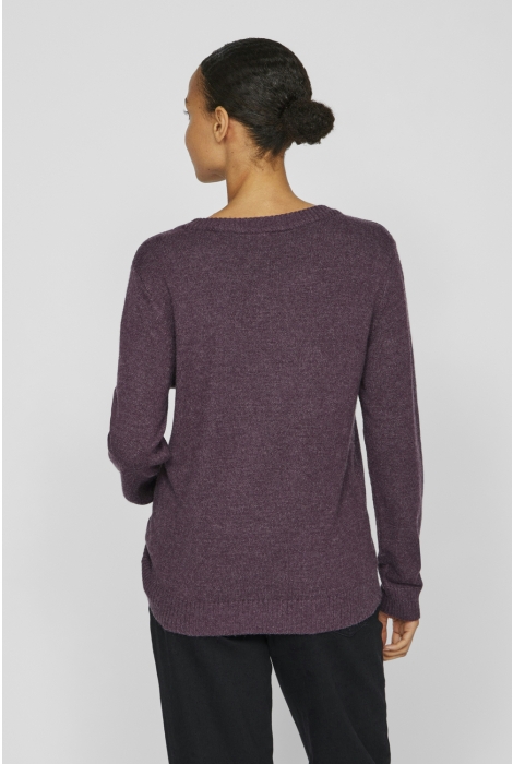 Vila viril o-neck l/s knit top - noos