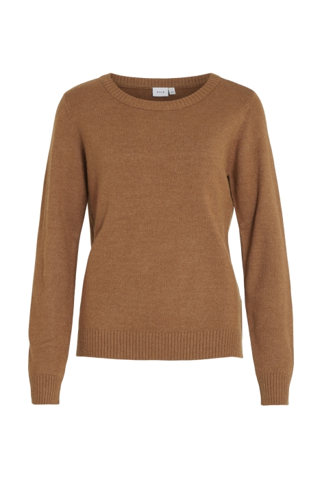 Vila viril o-neck l/s knit top - noos