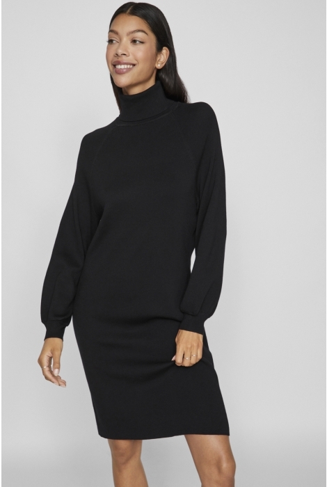 Vila viostria roll neck l/s knit dress -