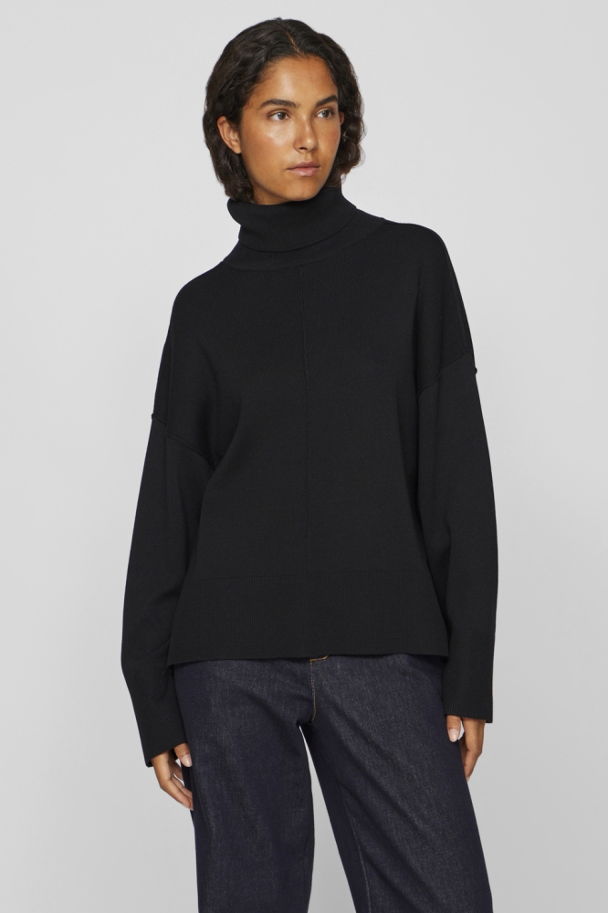 VIOSTRIA ROLLNECK L/S KNIT TOP-NOOS 14096999 Black Beauty