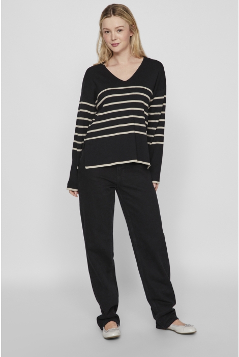 Vila viostria v-neck l/s rev top-noos