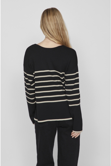 Vila viostria v-neck l/s rev top-noos