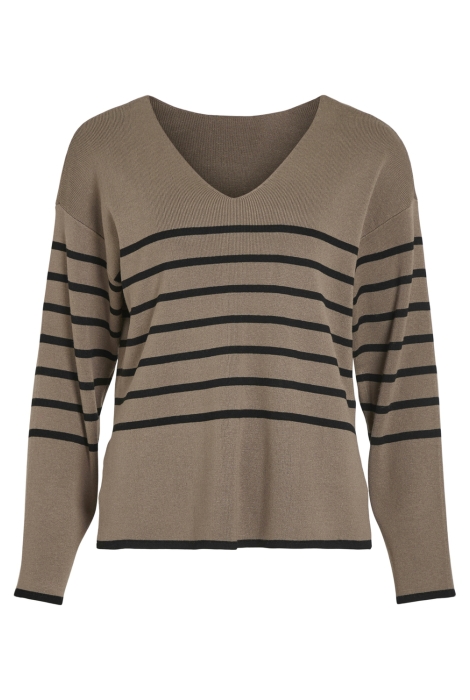 Vila viostria v-neck l/s rev top-noos