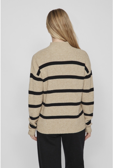 Vila viril mockneck l/s knit rib top 2-