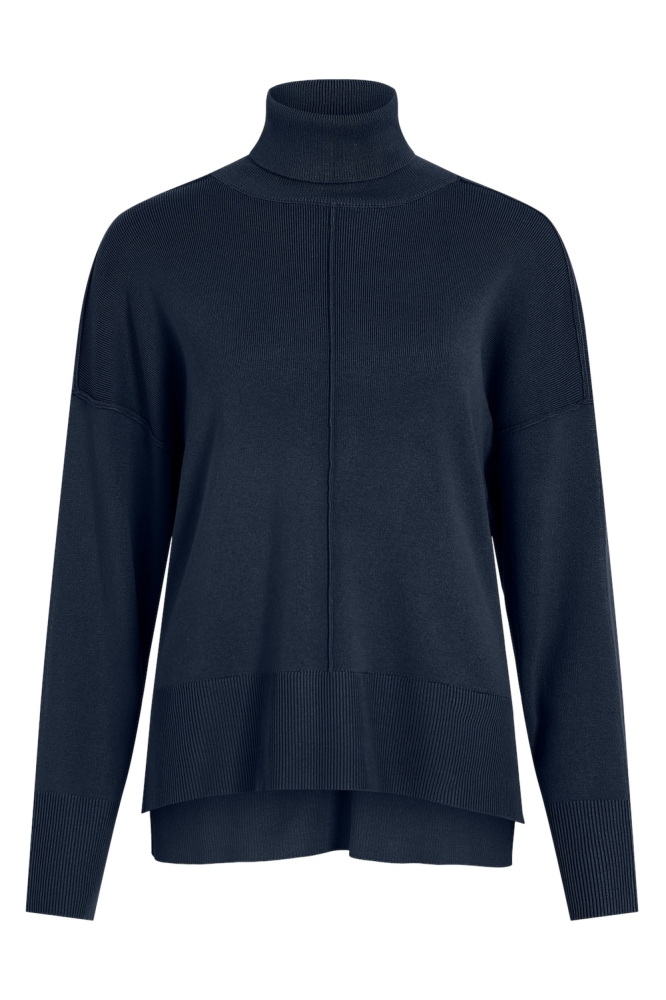 VIOSTRIA ROLLNECK L/S KNIT TOP-NOOS 14096999 Navy blazer