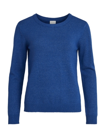 Vila Trui VIRIL O-NECK L/S KNIT TOP - NOOS 14054177 MAZARINE BLUE