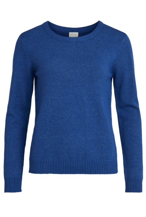 Vila viril o-neck l/s knit top - noos