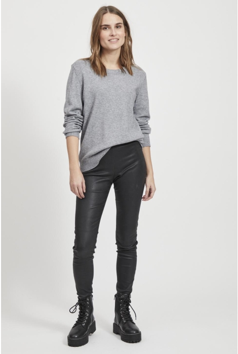 Vila viril o-neck l/s knit top - noos