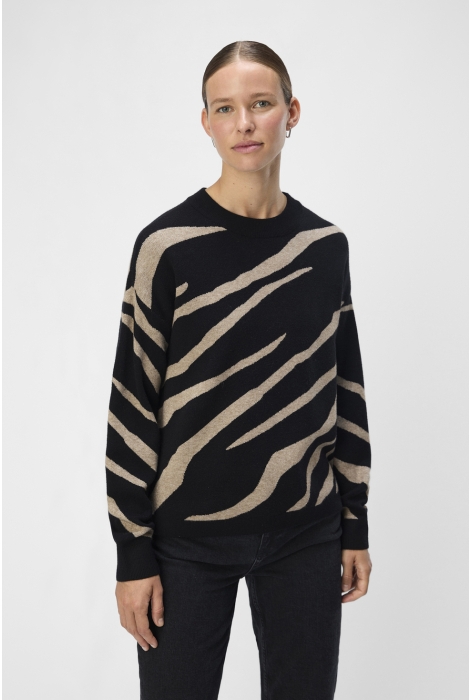 Object objray lo l/s knit pullover aop noo