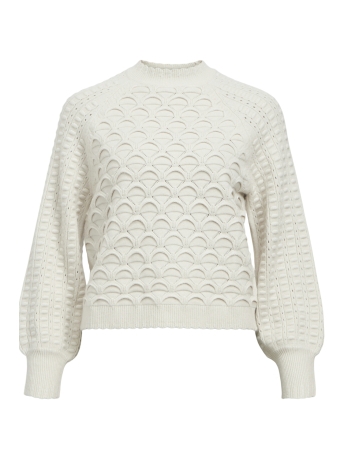 Object Trui OBJSIDA KNIT L/S RE PULLOVER 134 23044982 White Sand/Melange