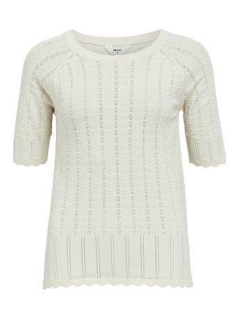 Object Trui OBJHONEY KNIT S/S RE PULLOVER 134 23044917 White Sand