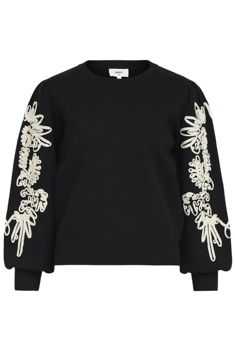 Object objjoana l/s knit pullover rep